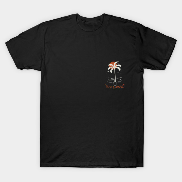 Pot of Paradise Retro Tropica Palm Tree Beach Vibes by Fitastic